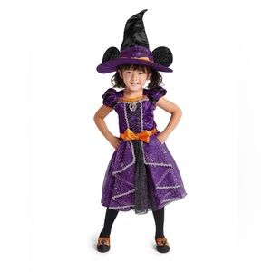 Authentic Disney Minnie Mouse Witch Costume & Hat